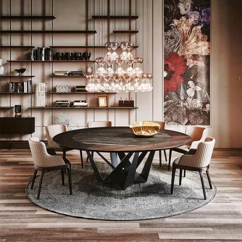 Cat. Skorpio Ker-Wood Round étkezőasztal