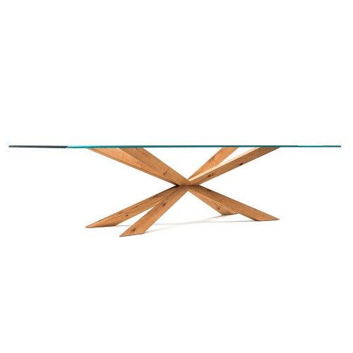 Cat. Spyder üveg asztal 